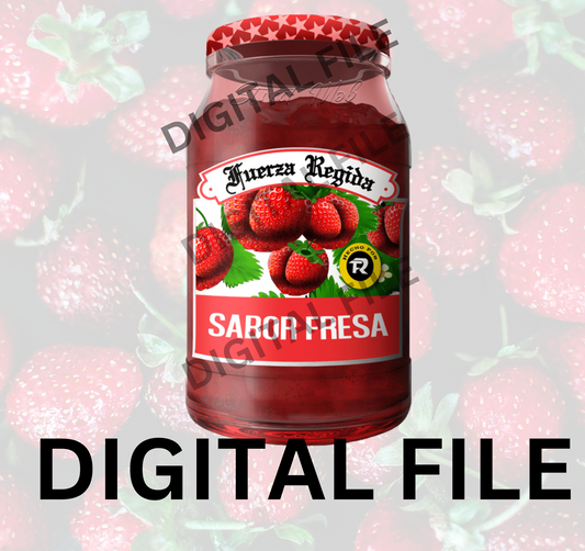***Digital File, Sabor Fresa Jar, Fuerza Regida,