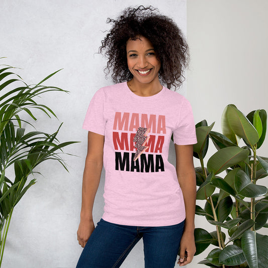 *t-shirt Mom with cheetah print